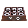 Churchill Games Sheesham Wood Noughts and Crosses, side angle