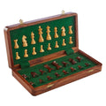 Churchill Games Brown Wood Magnetic Chess Game, alternate view