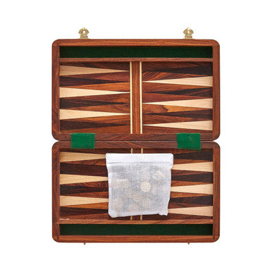 Churchill Games Brown Wood Backgammon Game collectible from Orsina