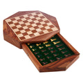 Churchill Games Octagonal Magnetic Chess Game, side angle