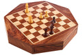 Churchill Games Octagonal Magnetic Chess Game, close-up detail
