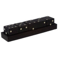 Churchill Games Black And White 5 Dice Set, side angle