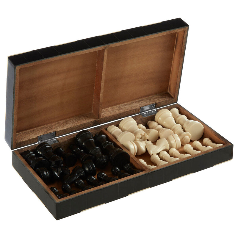 Churchill Games Black And White Foldable Chess Set, alternate view