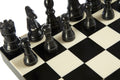 Churchill Games Black And White Foldable Chess Set, rear view