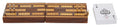 Churchill Games Sheesham Wood Cribbage Set, side angle