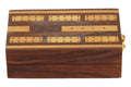 Churchill Games Sheesham Wood Cribbage Set, rear view