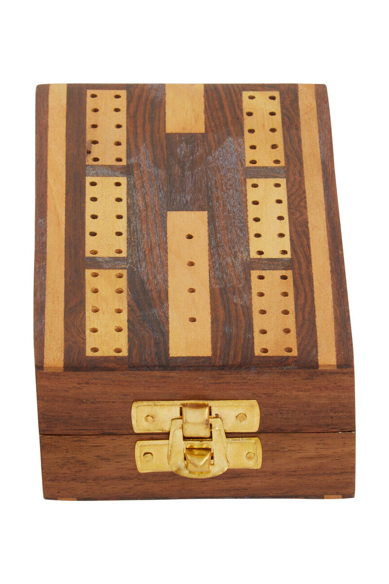 Churchill Games Sheesham Wood Cribbage Set collectible from Orsina