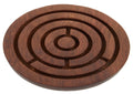 Churchill Games Round Sheesham Wood Labyrinth, side angle