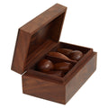 Churchill Games Sheesham Wood Skittles Set, side angle