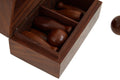Churchill Games Sheesham Wood Skittles Set, rear view