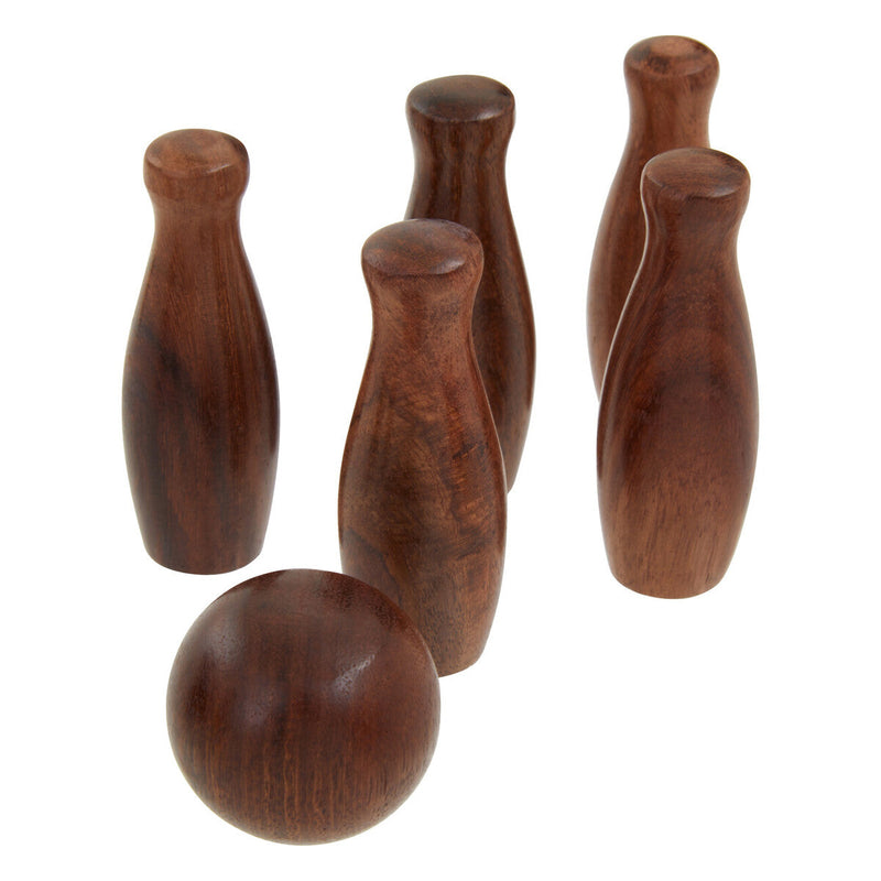 Churchill Games Sheesham Wood Skittles Set, packaging shot