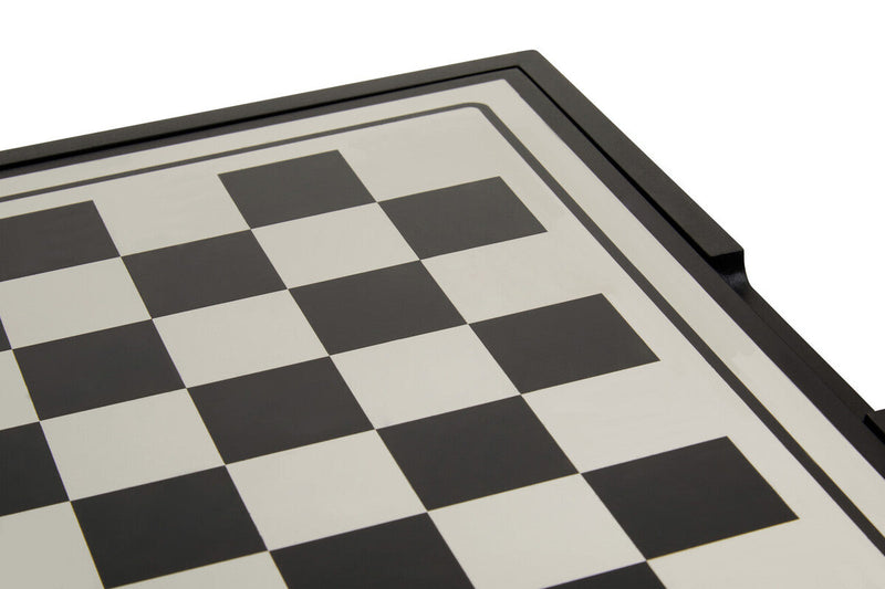 Churchill Games Black And Silver Chess Set, packaging shot