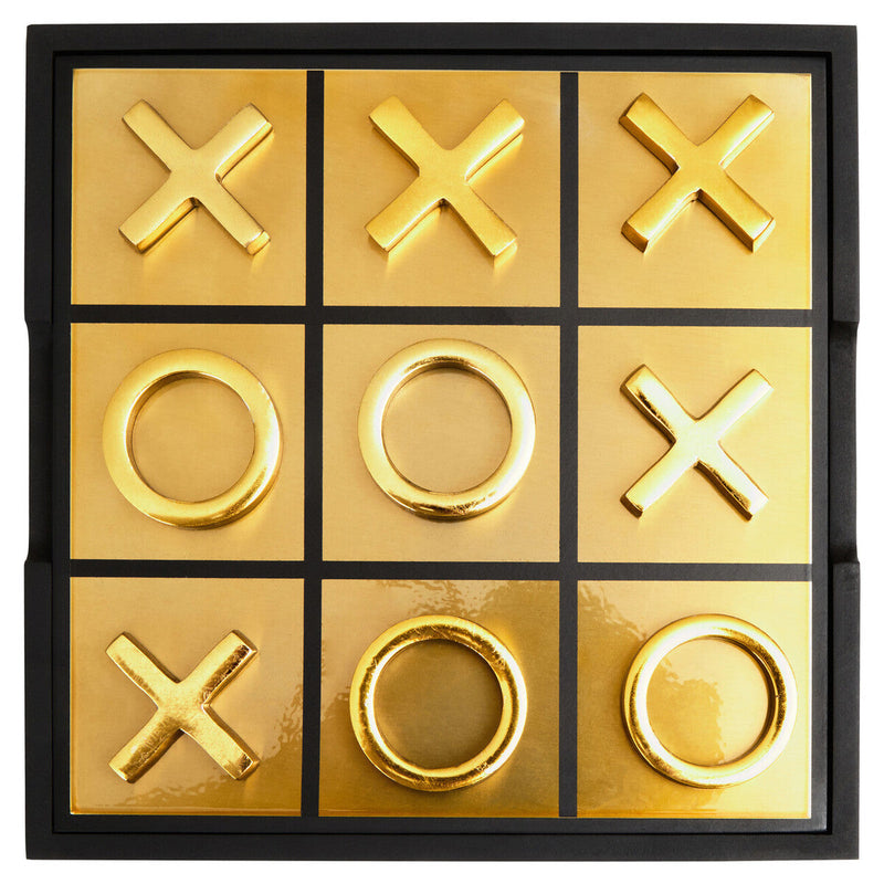 Churchill Games Black And Gold Aluminium Noughts and Crosses collectible from Orsina