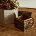 Churchill Games Brown And Black Finish Dice Box With Five Dice collectible from Orsina