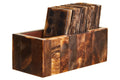 Churchill Games Brown and Black Finish Domino Set, alternate view