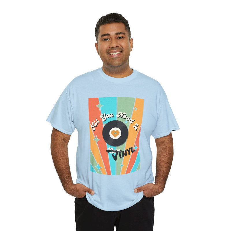 'All You Need Is Vinyl' T-Shirt, showing reverse