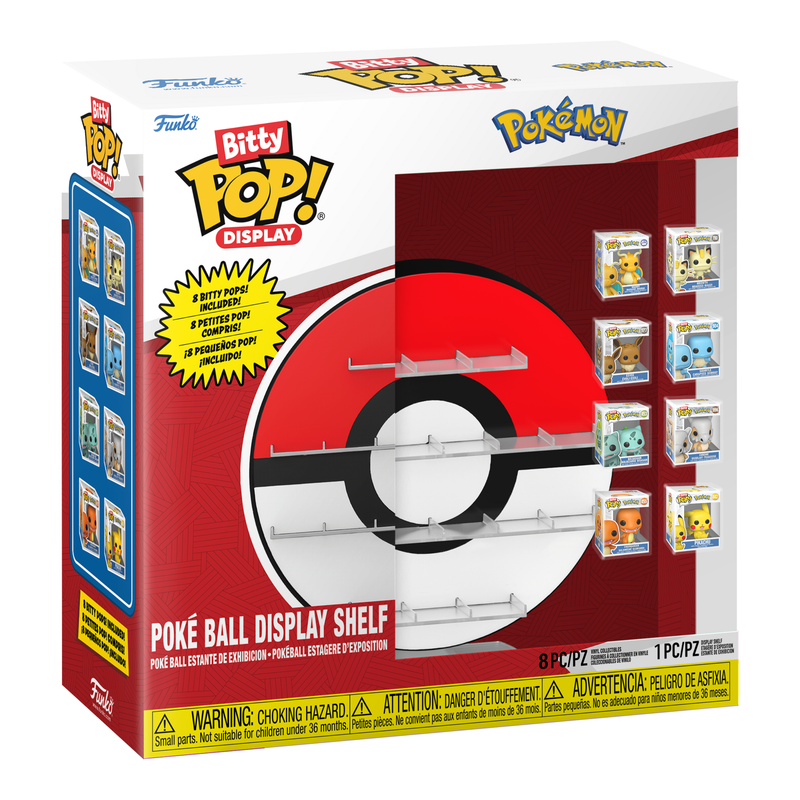 Bitty Pop! Display - Pokemon Pokeball Bundle