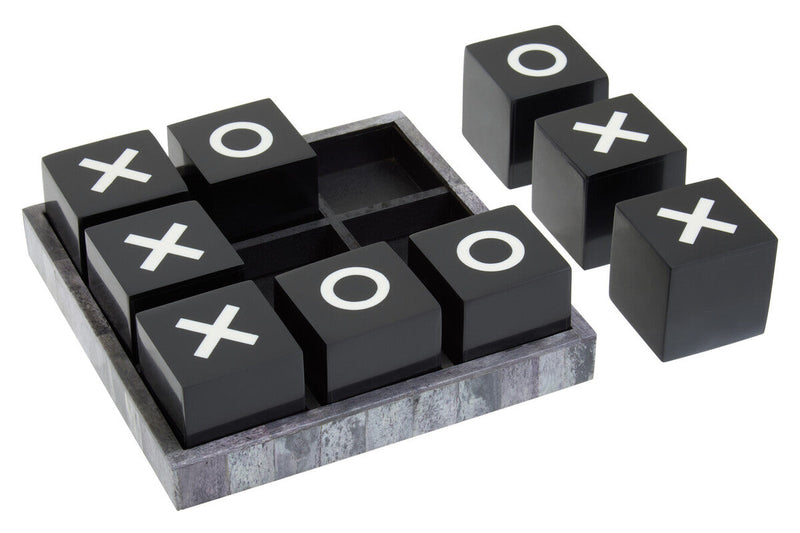 Churchill Games Black and White Noughts and Crosses, side angle