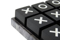 Churchill Games Black and White Noughts and Crosses, close-up detail