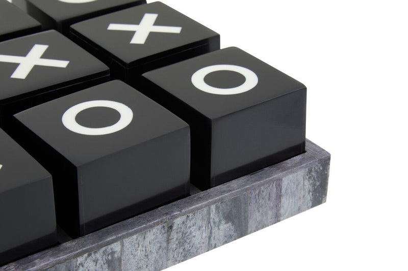 Churchill Games Black and White Noughts and Crosses, rear view
