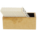 Churchill Games White and Gold Domino Set with White Dominoes collectible from Orsina