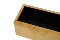 Churchill Games White and Gold Domino Set with White Dominoes, rear view