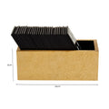 Churchill Games Gold Domino Set with Black Dominoes, in display