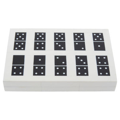Churchill Games Black and White Domino Box Set collectible from Orsina