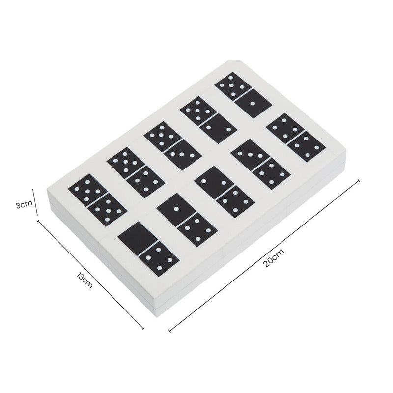 Churchill Games Black and White Domino Box Set, rear view