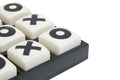 Churchill Games Extra Small White and Black Noughts and Crosses, close-up detail