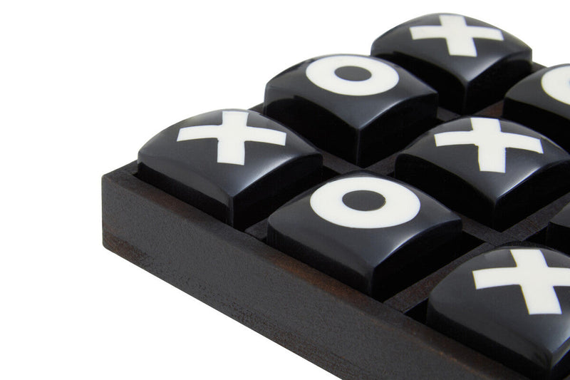 Churchill Games Extra Small Black and White Noughts and Crosses, side angle