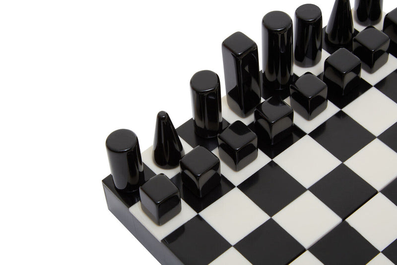 Churchill Games Small Black and White Foldable Chess Set, packaging shot