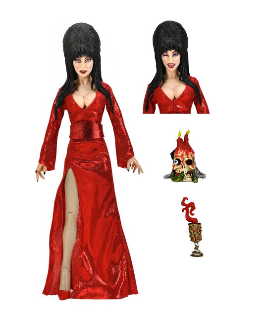 Elvira Red White And Boo 8" Clothed Action Figure