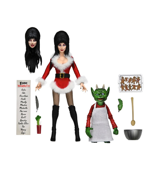 Elvira Very Scary Xmas Elvira Deluxe 8" Clothed Figure