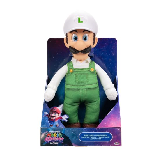 The Super Mario Galaxy Movie 15" Posable Plush Fire Luigi