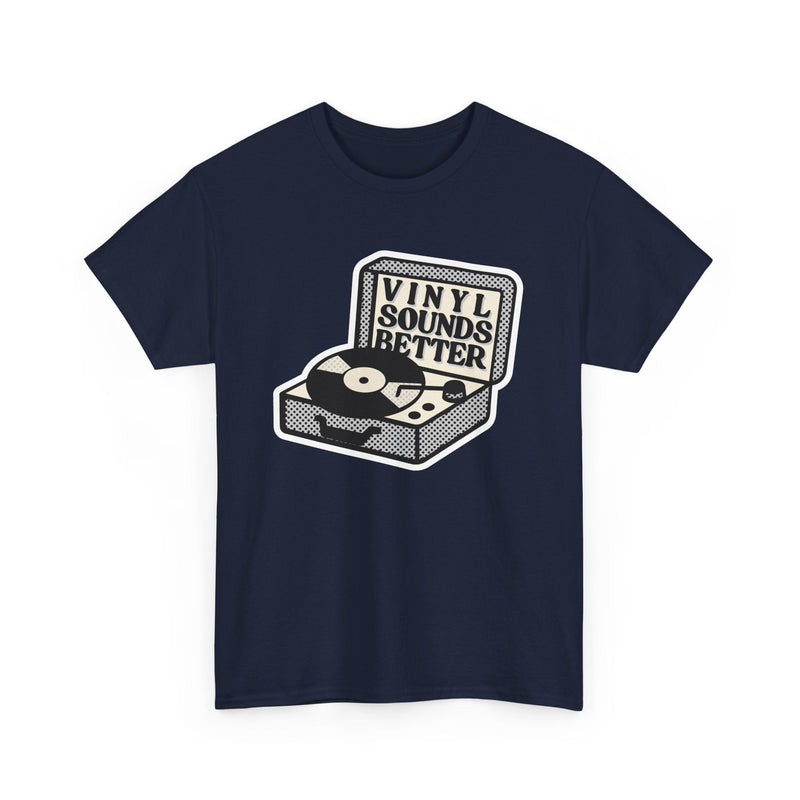 'Vinyl Sounds Better' T-Shirt, side angle