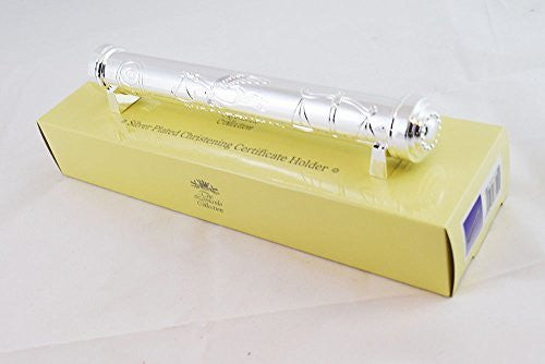Silver plated Christening certificate holder gift new baby traditional collectible from hanrattycraftsgifts.co.uk