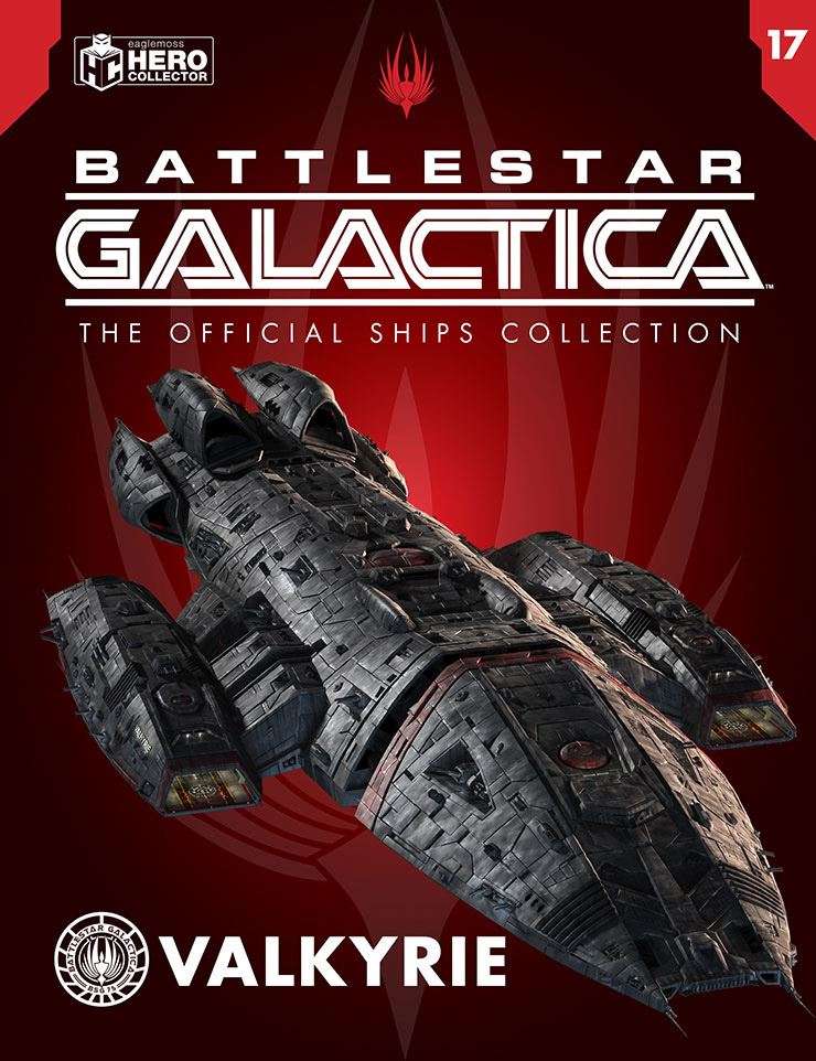 Battlestar Valkyrie Diecast Model Ship (Battlestar Galactica / Eaglemoss), rear view