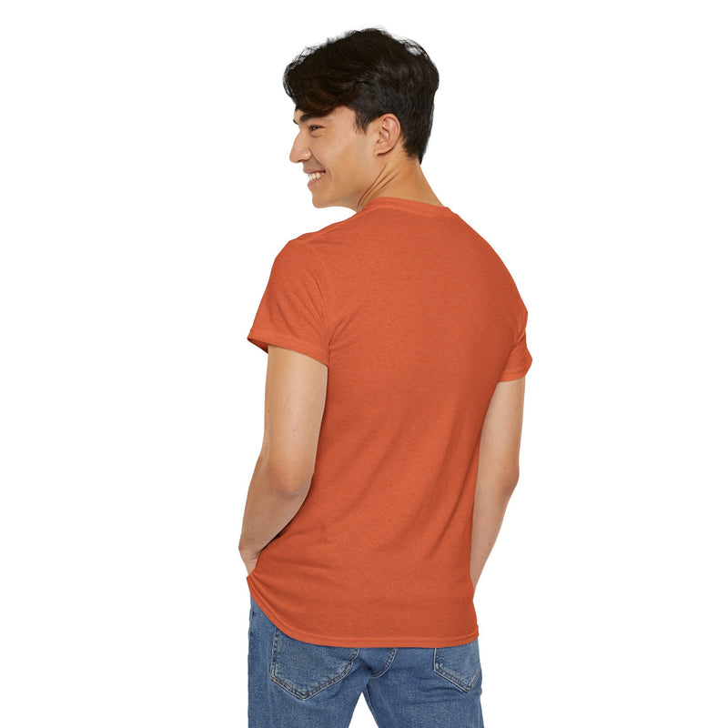 'It's Not Hoarding If It's Vinyl' Flouro Men's T-Shirt, in display