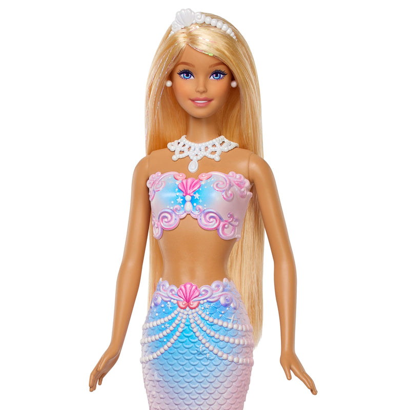 Barbie Bubble Sparkle Mermaid Doll with Bubble-Making Feature - Image