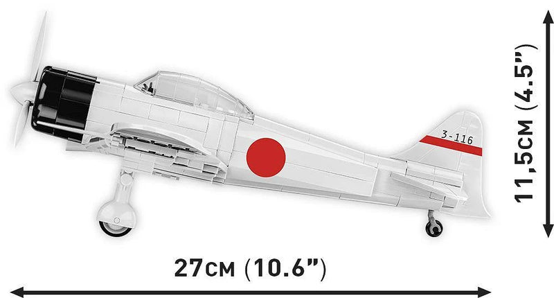 Cobi 5729 World War II Mitsubishi A6M2 Zero 347 pcs - Image 6
