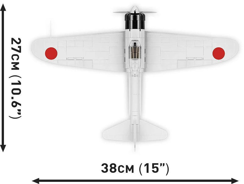Cobi 5729 World War II Mitsubishi A6M2 Zero 347 pcs - Image 7