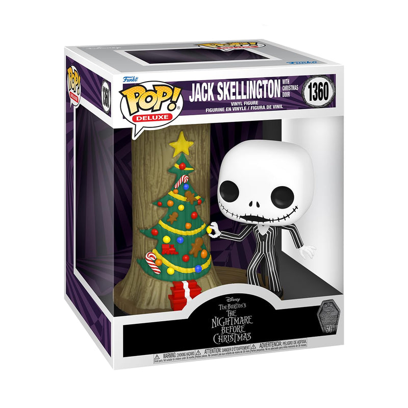 Nightmare Before Christmas - Jack with Christmas Door Funko Pop! Deluxe Vinyl Figure, alternate view