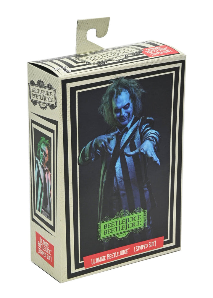 Beetlejuice Beetlejuice: Striped Suit Beetleuice Ultimate 7" Scale Action Figure