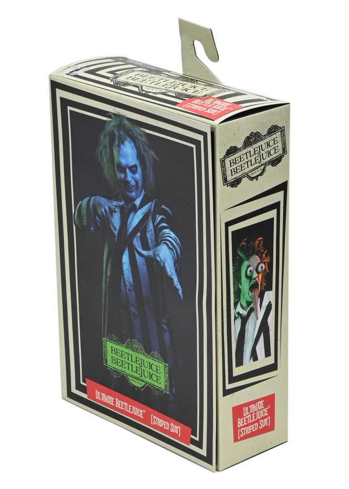 Beetlejuice Beetlejuice: Striped Suit Beetleuice Ultimate 7" Scale Action Figure