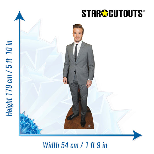 David Beckham (Suit) Height 179cm Lifesize Cardboard Cutout, alternate view