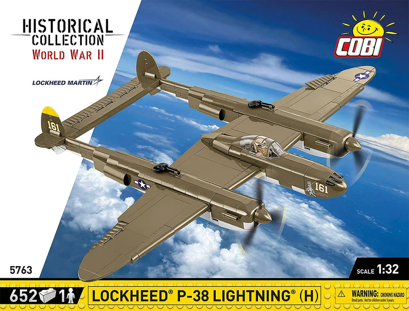 Cobi 5763 World War II Lockheed P 38 Lightning 652 pcs - Image 2