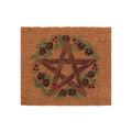 Natural Winter Solstice Pentagram Doormat