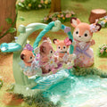 Sylvanian Families Deer Babies Floral Swing Set Toy for Ages 3 and Up, close-up detail