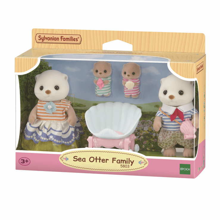 Sylvanian Families Sea Otter Family Toy Playset for Ages 3 and Up collectible from Curious Minds